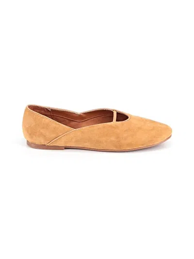 Pre-owned Franco Sarto Flats In Tan