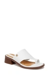 Franco Sarto Sia Slide Sandal In White Leather