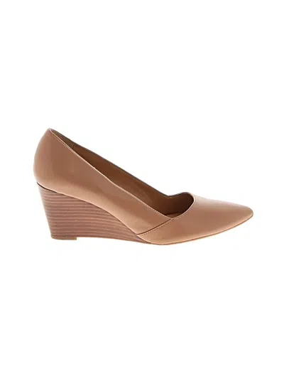 Pre-owned Franco Sarto Wedges In Tan