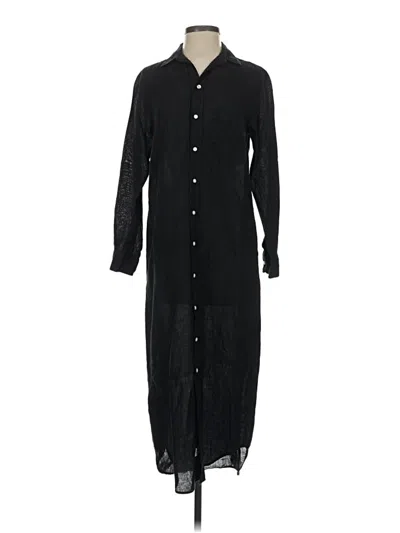 Pre-owned Frank & Eileen Casual Dress In Black