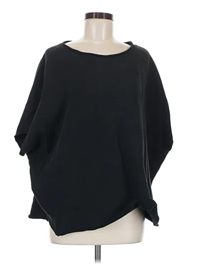 Pre-owned Frank & Eileen Poncho In Black