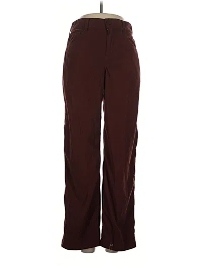 Pre-owned Frank + Oak Casual Pants In Burgundy