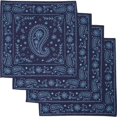 Frasier Sterling Bandana Dinner Napkins In Blue
