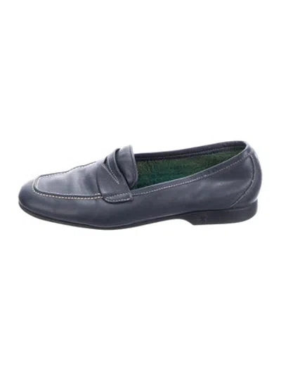 Pre-owned Fratelli Rossetti Leather Loafers In Blue