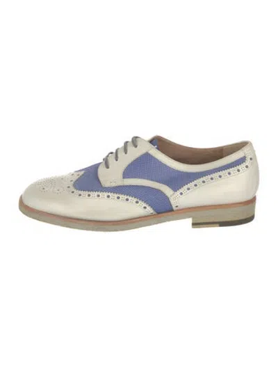 Pre-owned Fratelli Rossetti Leather Patterned Sneakers In Neutrals