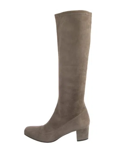 Pre-owned Fratelli Rossetti Suede Boots In Neutrals