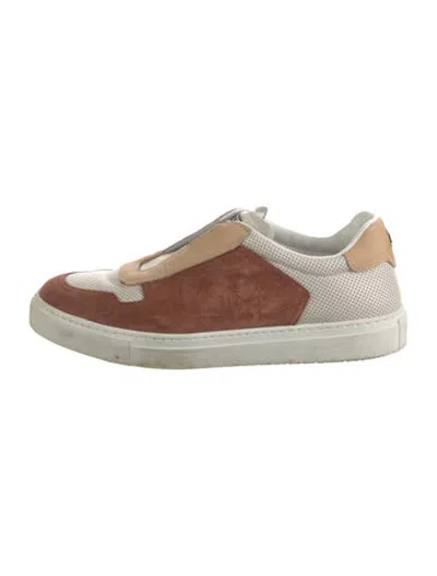 Pre-owned Fratelli Rossetti Suede Sneakers In White