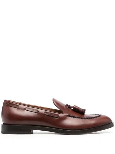 Fratelli Rossetti Tasseled Leather Loafers In Brown