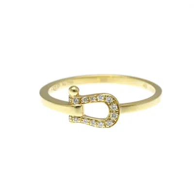 Pre-owned Fred F Yellow (18k) Band Ring () In Gold