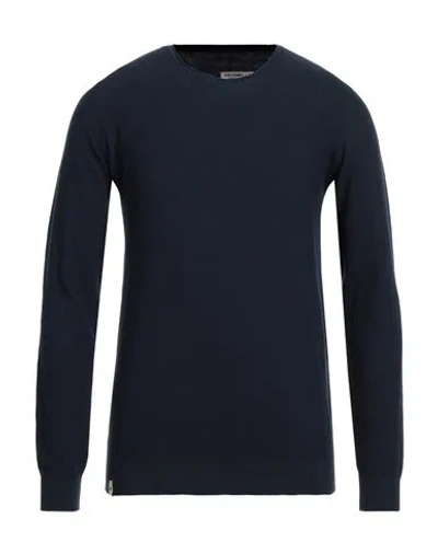 Fred Mello Man Sweater Midnight Blue Size L Cotton, Nylon