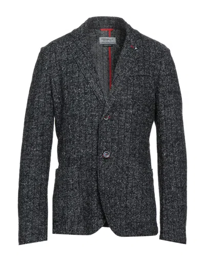Fred Mello Suit Jackets In Black