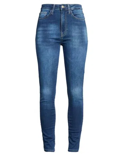 Fred Mello Woman Jeans Blue Size 32 Cotton, Elastane