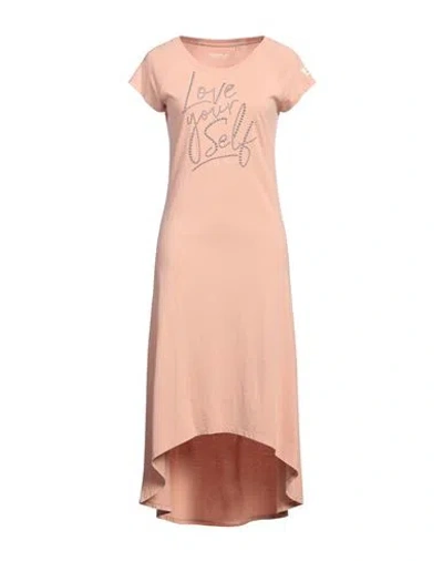 Fred Mello Woman Midi Dress Blush Size L Cotton In Pink