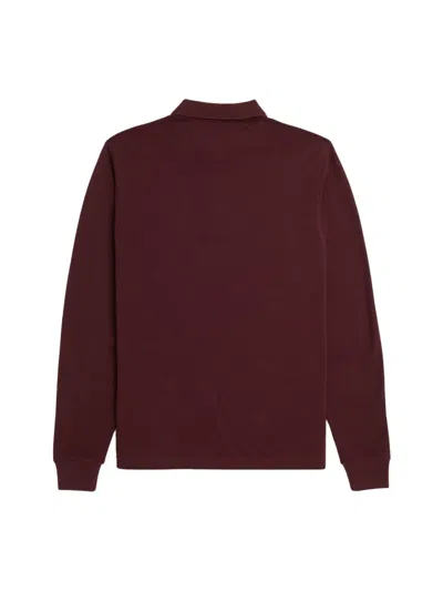 Fred Perry Cotton Polo In Burgundy