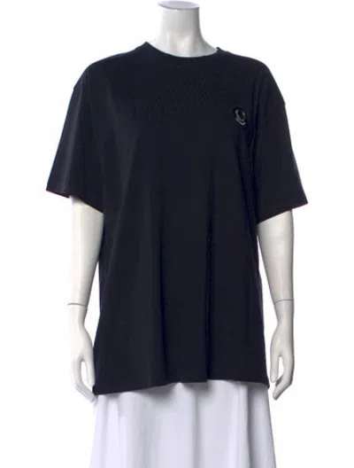 Pre-owned Fred Perry Crew Neck Short Sleeve T-shirt In Black
