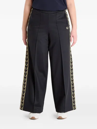 Fred Perry Taped Track Pants In Black