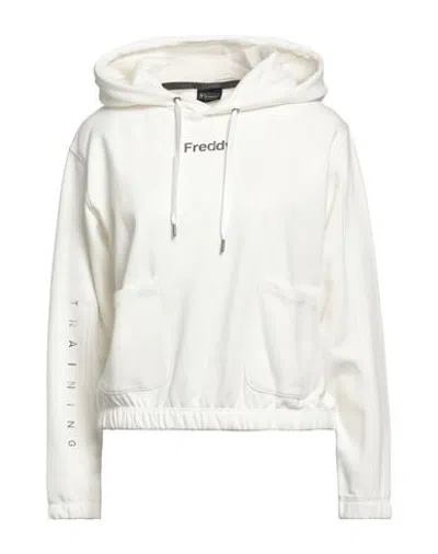 Freddy Woman Sweatshirt Off White Size S Cotton, Polyester