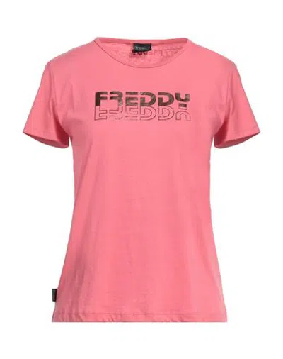 Freddy Woman T-shirt Pink Size Xs Cotton, Polyester