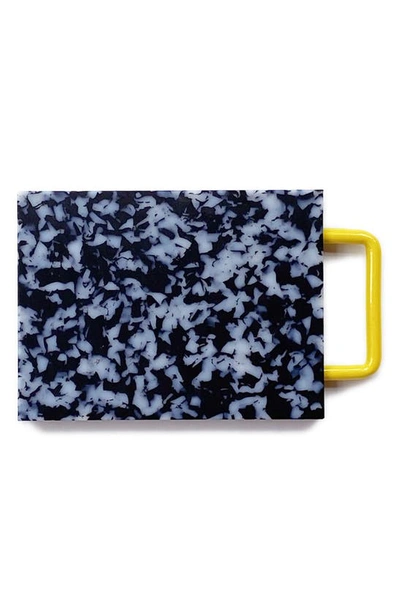 Fredericks & Mae Small Confetti Cutting Board In Black