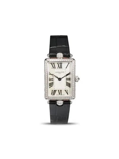 Frederique Constant Classics Art Déco Carrée 28mm In Black / White