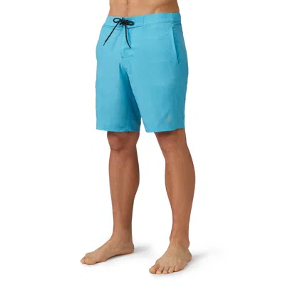 Free Country Men's Textured Solid Cargo Surf Swim Short In Blue