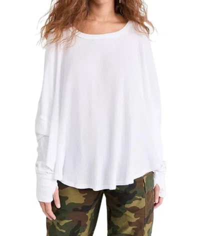 Free People Microphone Drop Thermal Top In White