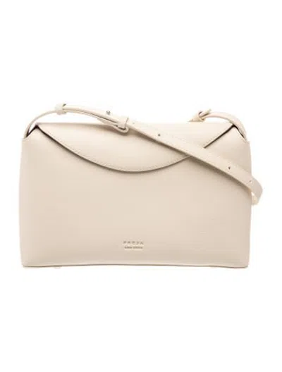 Pre-owned Freja Nyc Leather Crossbody Bag In Neutrals