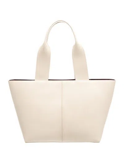 Pre-owned Freja Nyc Leather Tote In Neutrals