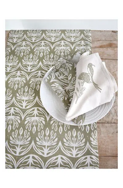 French Home Botanical Table Runner In Multi
