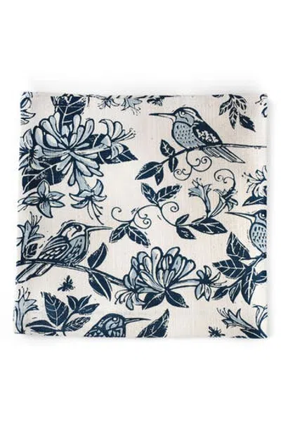 French Home Honeysuckle Cotton Twill Dinner Napkins In Multi