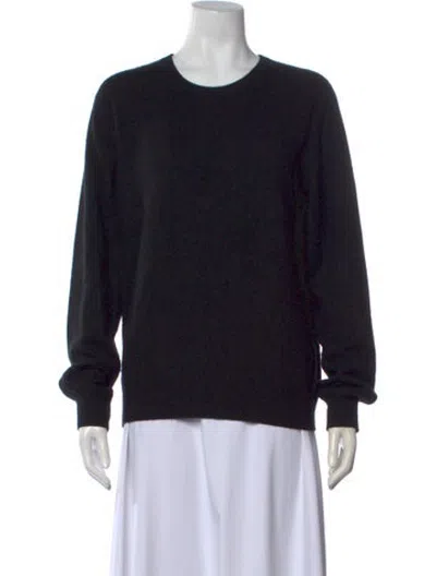 Pre-owned Frenckenberger Cashmere Crew Neck Sweater In Black
