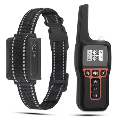 Fresh Fab Finds 3280ft Dog Training Collar Ip67 Waterproof Pet Beep Vibration Electric Shock Collar 3 Channels Recha In Black