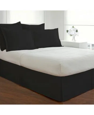 Fresh Ideas Poplin Tailored Bed Skirts In Black