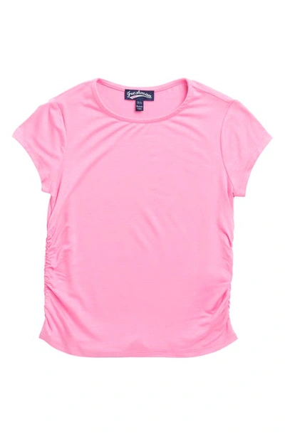 Freshman Kids' Ruched T-shirt In Pink