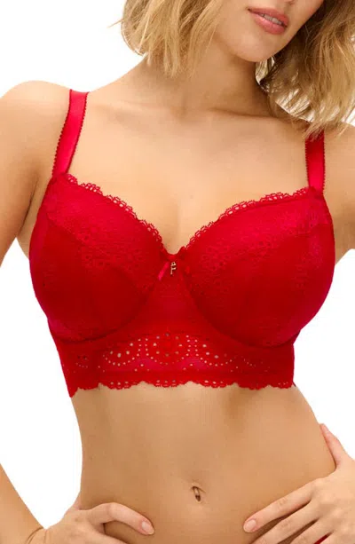 Freya Posie Underwire Padded Longline Bra In Salsas