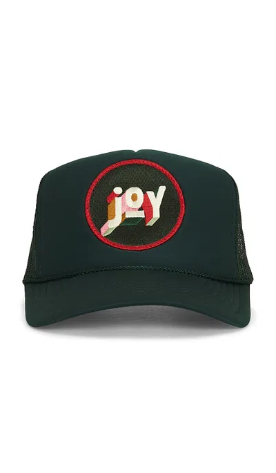 Friday Feelin Joy Hat In Green