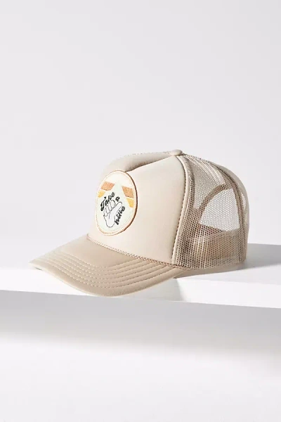 Friday Feelin Take A Hike Trucker Hat In Beige
