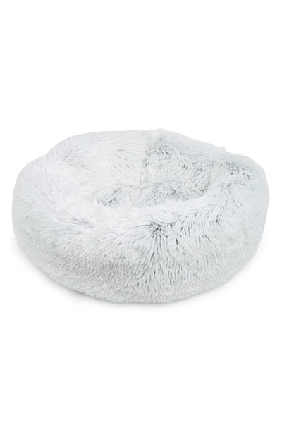 Fringe Studio Faux Fur Pet Cuddler Bed In White