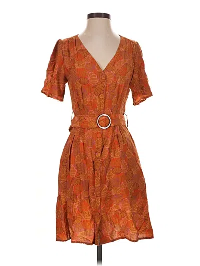 Pre-owned Frnch Casual Dress In Orange