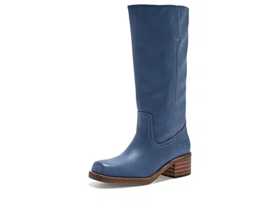 Frye And Co Miranda 14 Wide Calf Women's Boots Vintage Blue: 6 W, Leather