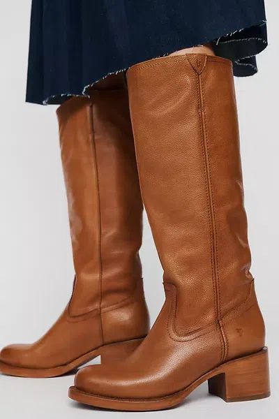 Frye Andy Tall Boots In Beige