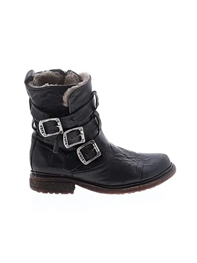 Pre-owned Frye Ankle Boots In Black
