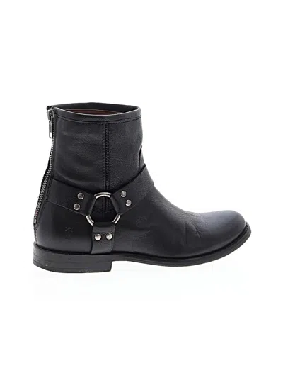 Pre-owned Frye Ankle Boots In Black