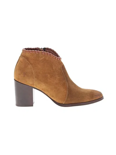 Pre-owned Frye Ankle Boots In Brown