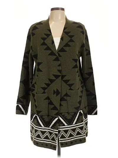 Pre-owned Frye Cardigan Sweater In Green