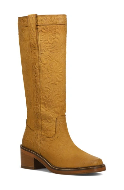 Frye Kate Block Heel Boot In Marigold Floral