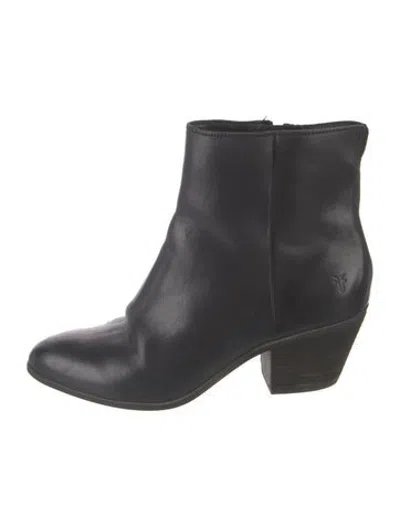 Pre-owned Frye Leather Boots In Black