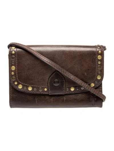 Pre-owned Frye Leather Crossbody Bag In Brown