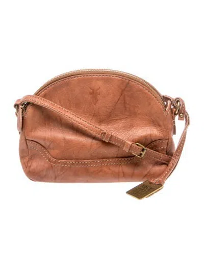 Pre-owned Frye Leather Crossbody Bag In Brown