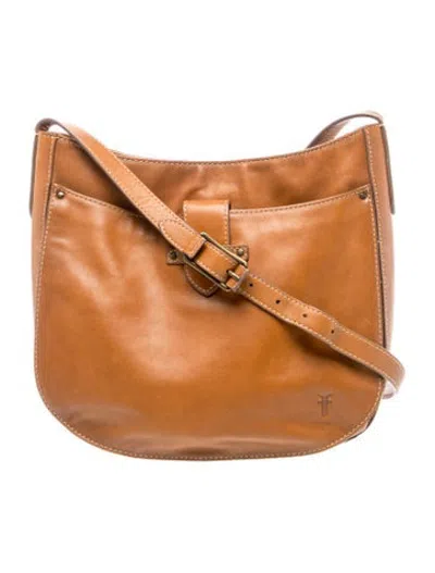 Pre-owned Frye Leather Crossbody Bag In Brown